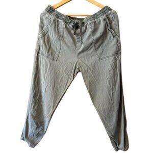 GAP Green Khaki Drawstring Jogger Pants Women’s Casual Pull-On